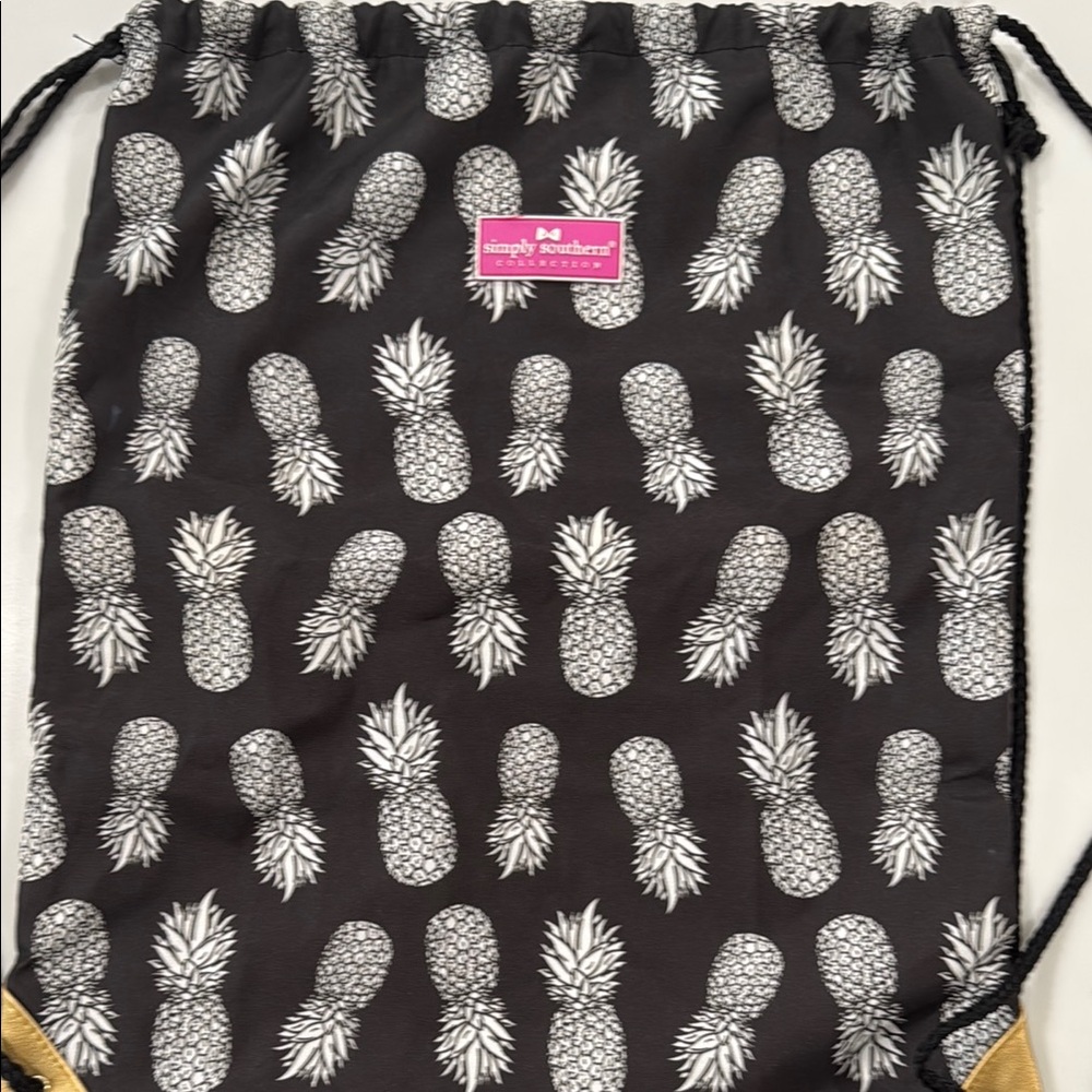 Simply Southern Black and White Pineapple Backpack